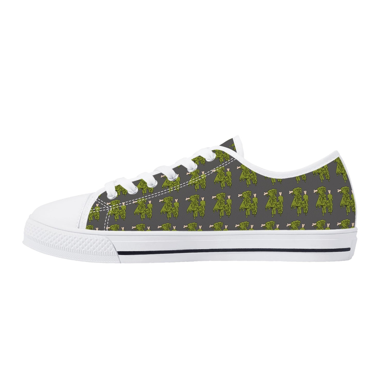 Mens Low Top Canvas Shoes - Customized Tongue