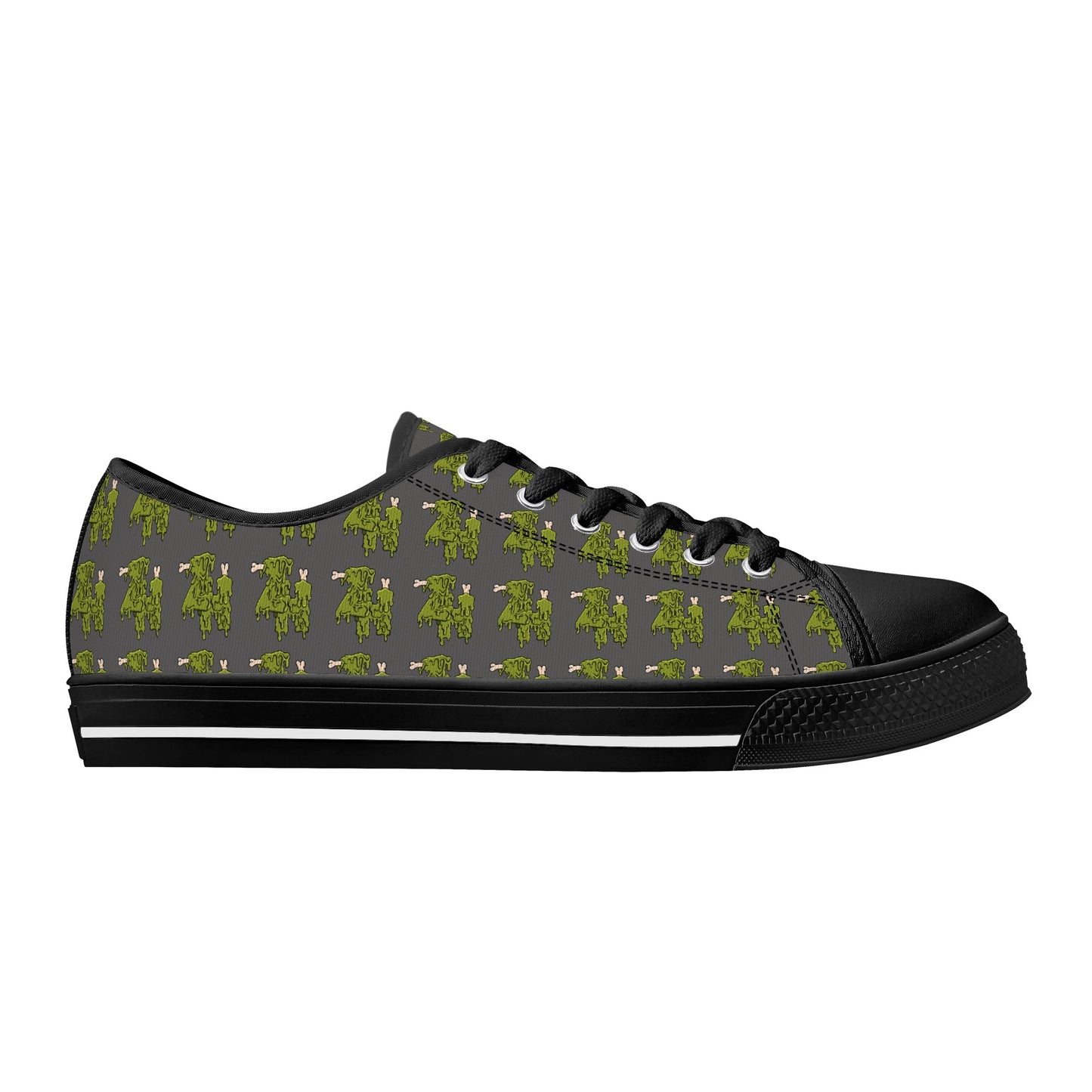 Mens Low Top Canvas Shoes - Customized Tongue