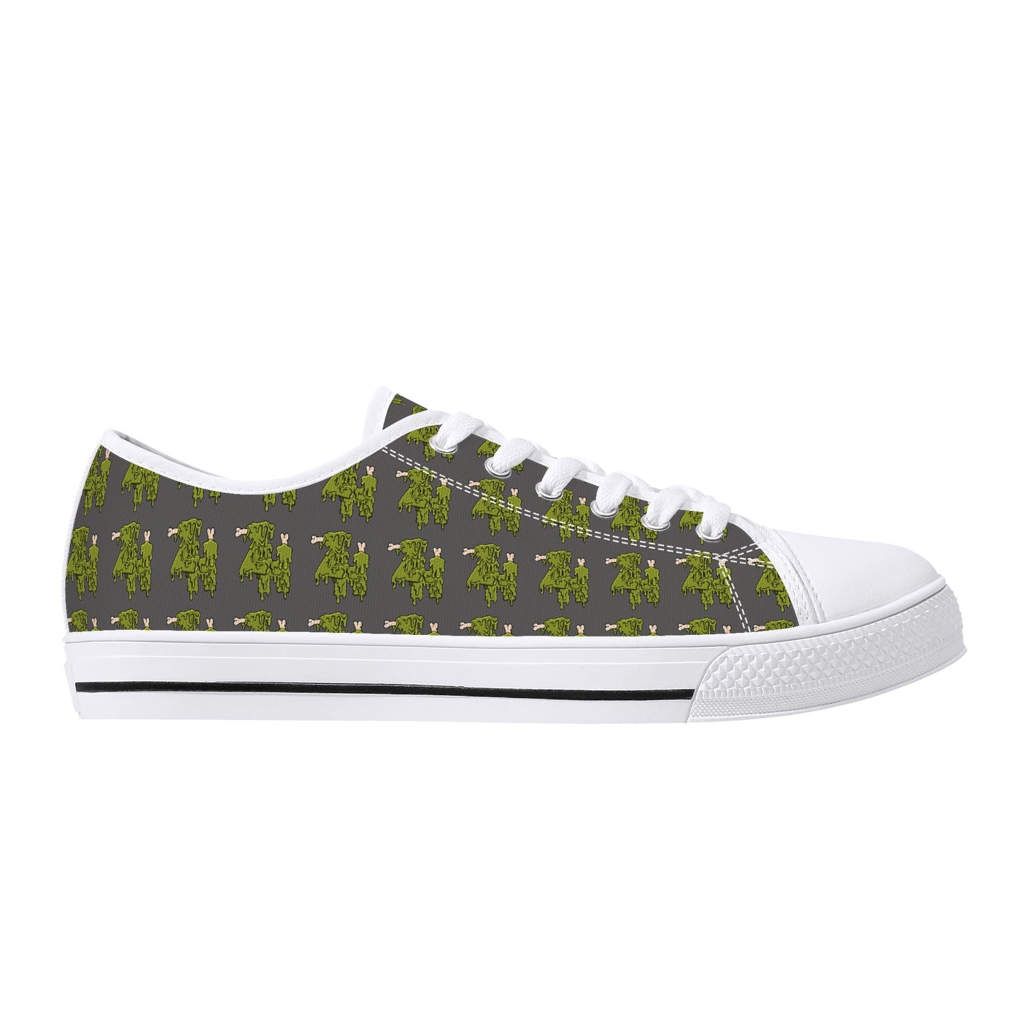 Mens Low Top Canvas Shoes - Customized Tongue