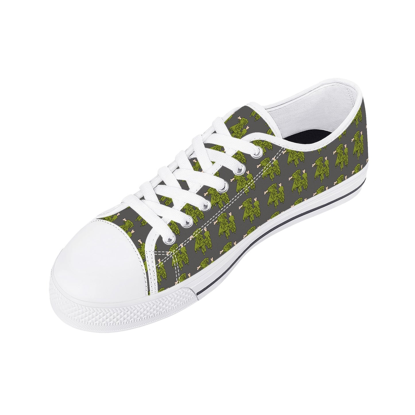 Mens Low Top Canvas Shoes - Customized Tongue