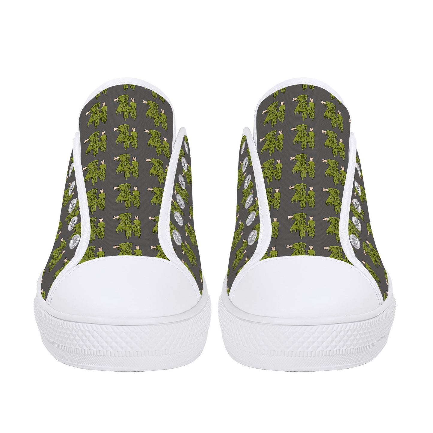 Mens Low Top Canvas Shoes - Customized Tongue