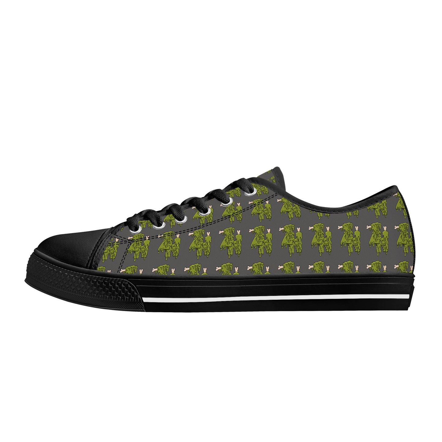 Mens Low Top Canvas Shoes - Customized Tongue