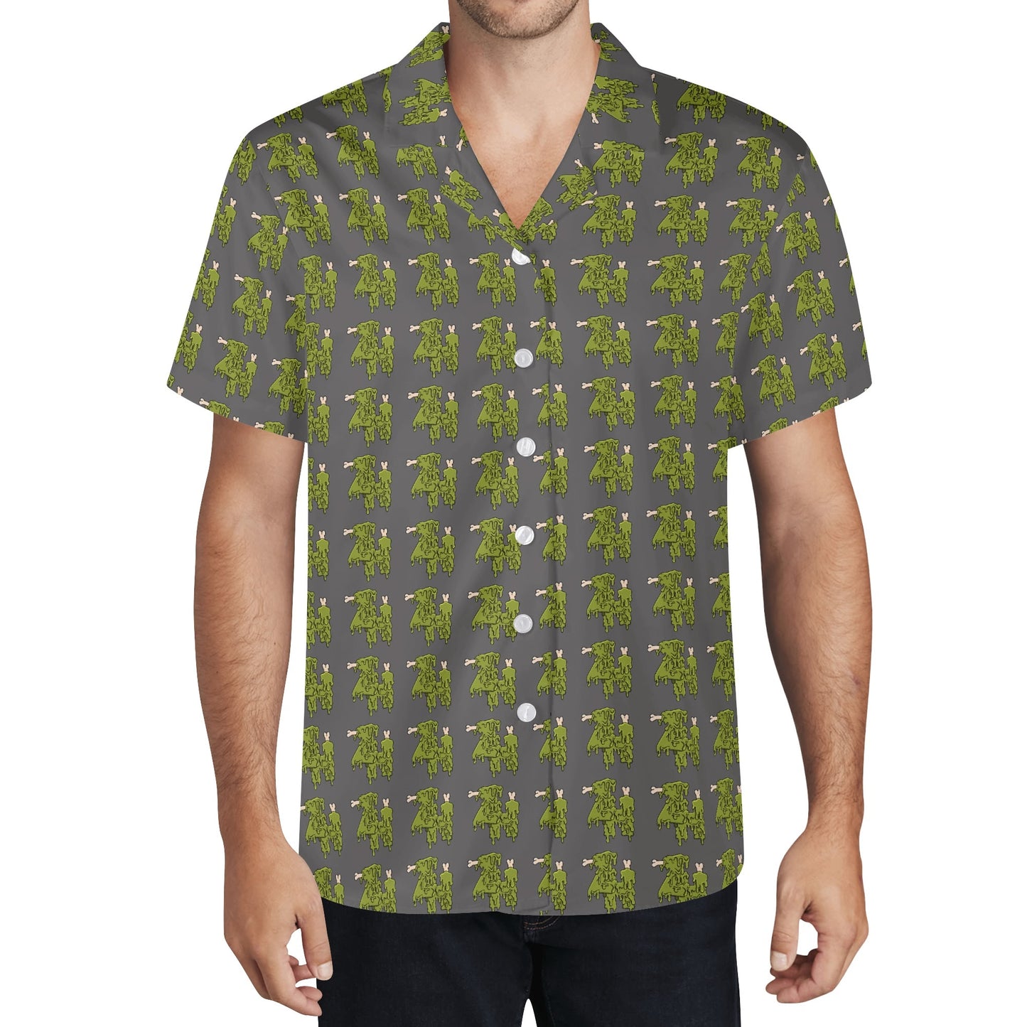 Mens All Over Print Casual Hawaiian Shirt