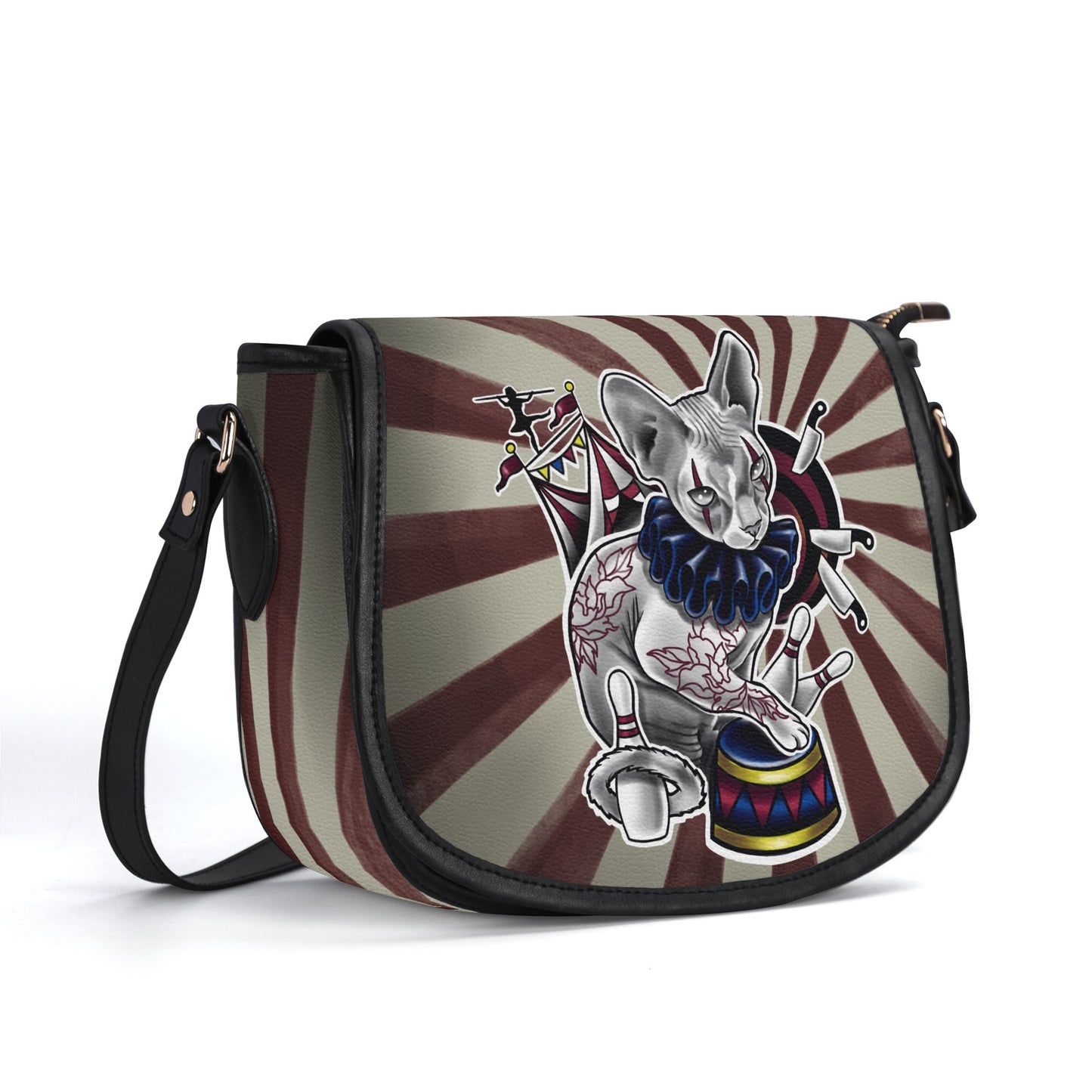 Circus Kitty - By Jade Zombie - Saddle Bag