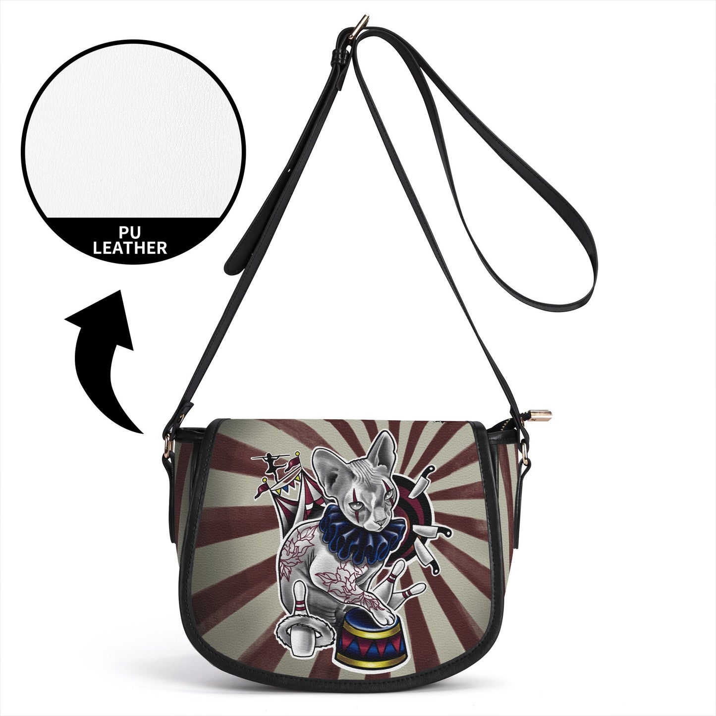 Circus Kitty - By Jade Zombie - Saddle Bag