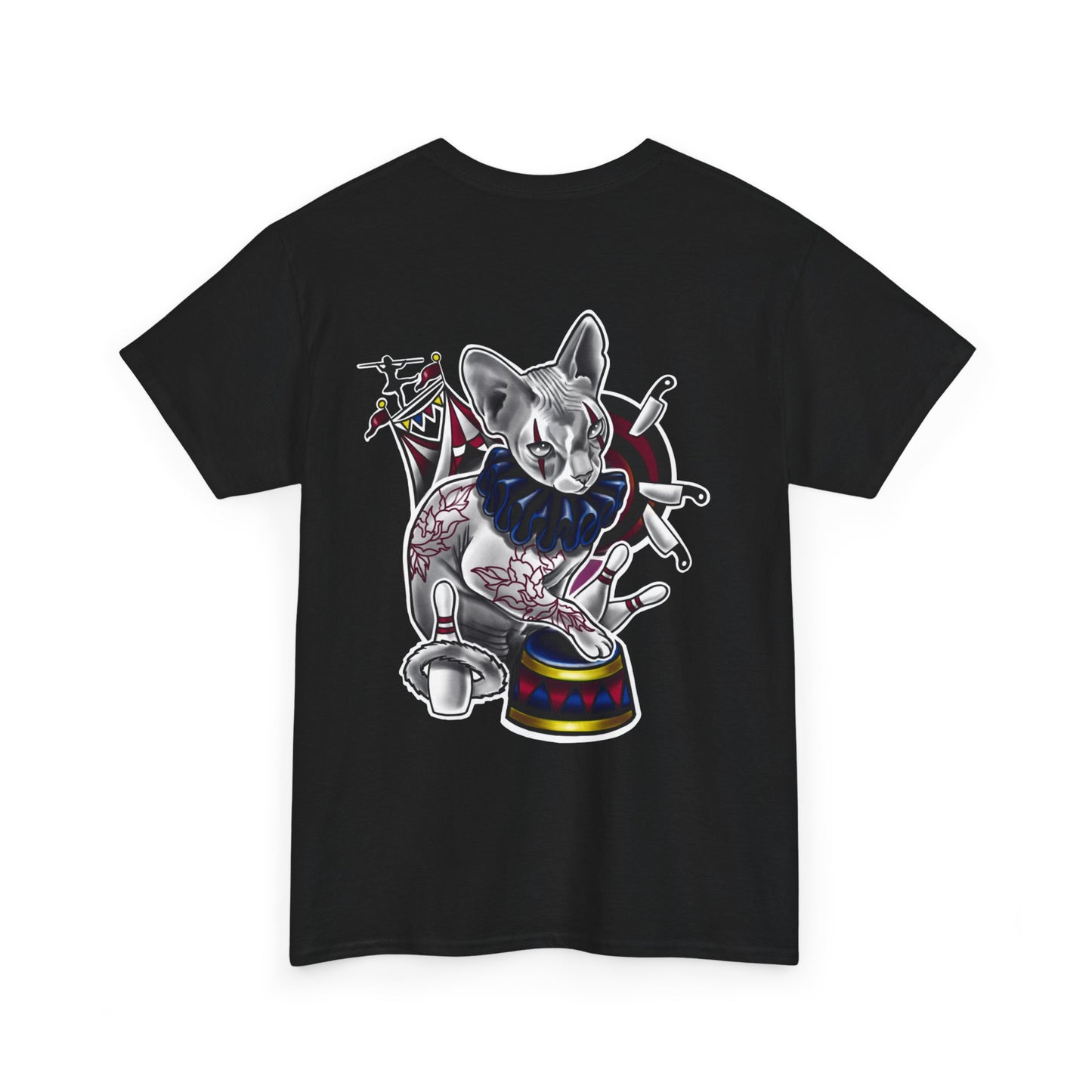 Circus Kitty - By Jade Zombie - Gildan 5000 Cotton Tee