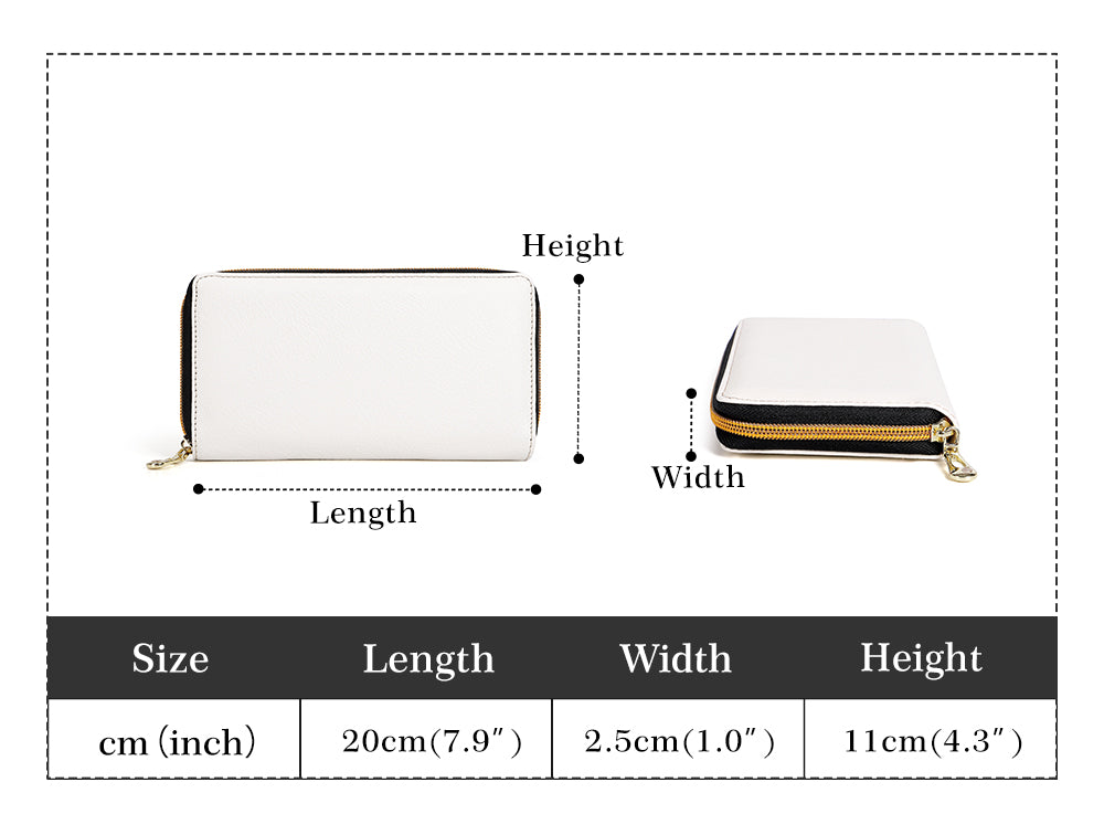 PU Leather Zipper Wallet