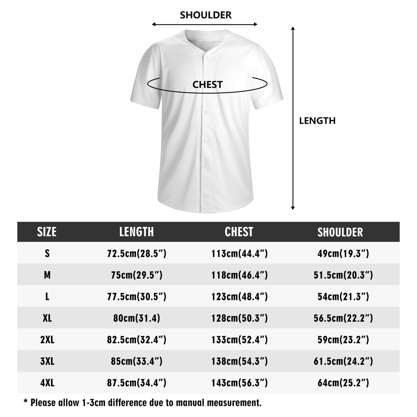 Mens Short Sleeve Baseball Jersey