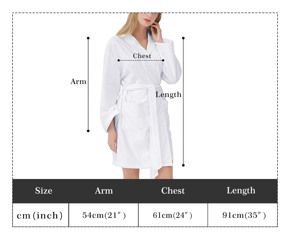 Womens Short Bathrobe