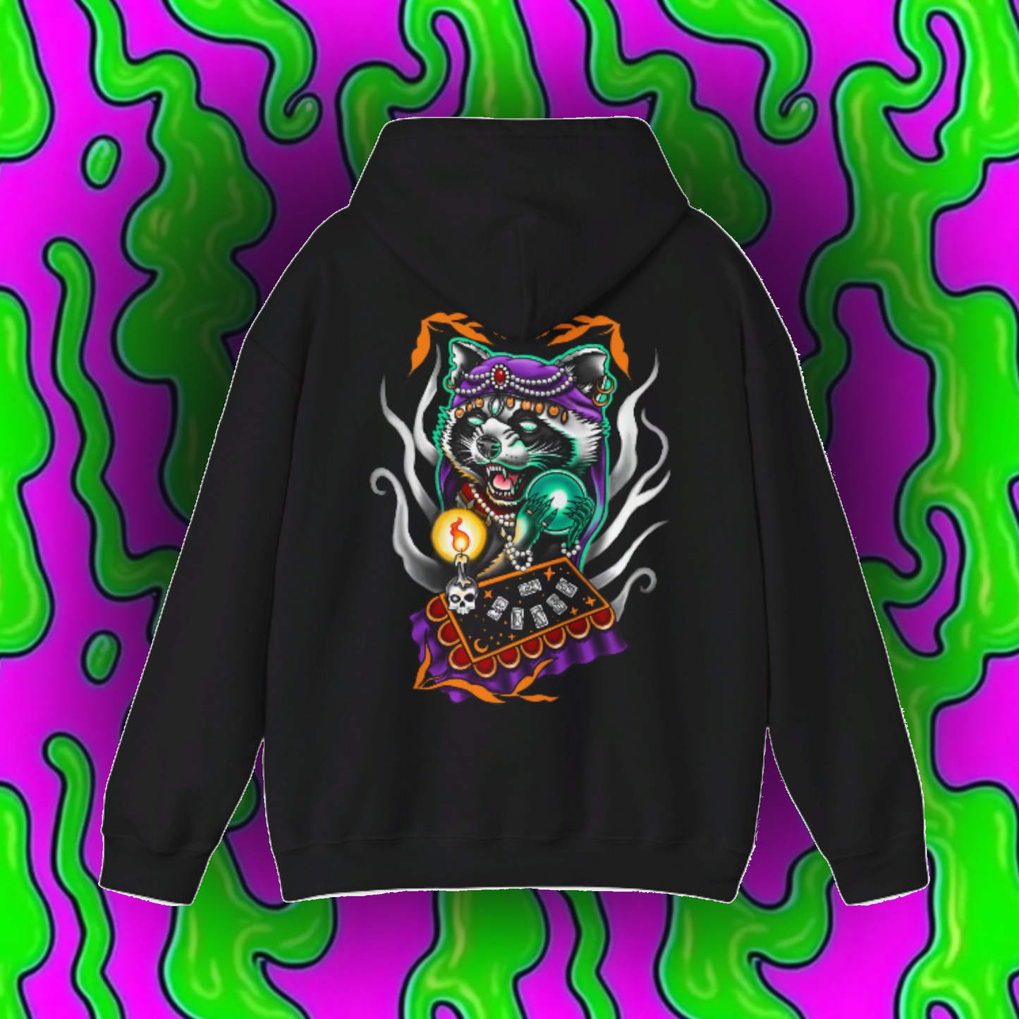 Fortune Teller Robert Rubbish Gums Hoodie - by Jade Zombie