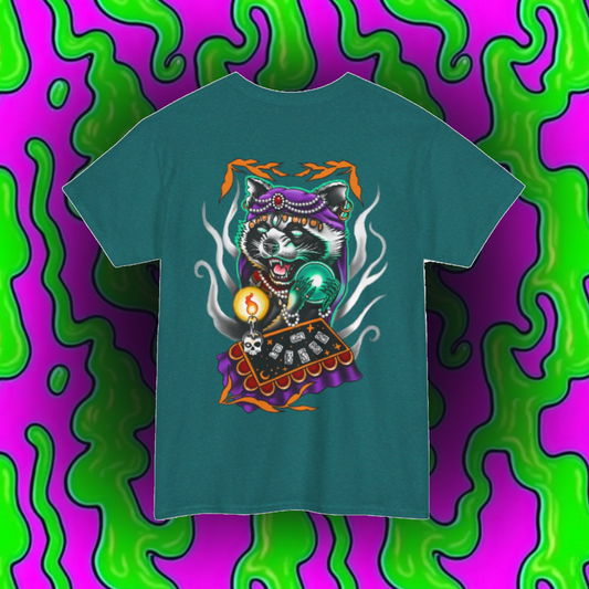 Fortune Teller Robert Rubbish Gums Tee - by Jade Zombie - Gildan 5000 Tee